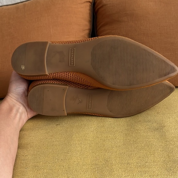 Everlane - ReKnit 40 Hour Flats, pointed toe, Toffee color, Size 9.5 - Picture 6 of 7